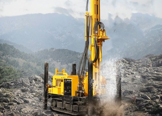 Mesin Pengeboran Rig Air Kedalaman 350m Tipe Crawler