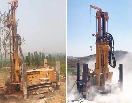 3.5mpa 350m Depth Borehole Crawler Mounted Rig Bor