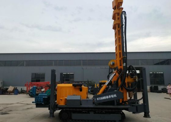 ST 350M Pengeboran Rig yang Dipasang di Perayap 8.9T untuk Sumur Bor Air