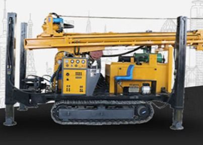 Air Sumur Bor Portabel Pneumatic Diesel Crawler Mounted Drill Rig