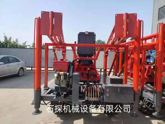 Rig Bor Perkusi Perkusi Kaki Tinggi Pneumatik Dipasang