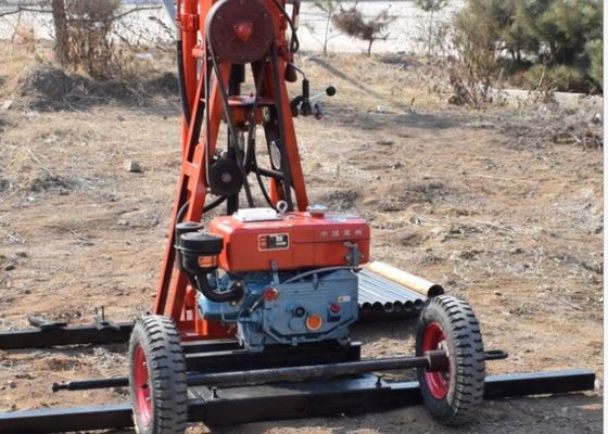 ST 50 Peralatan Rig Pengeboran Inti Disesuaikan Portabel 50 Meter