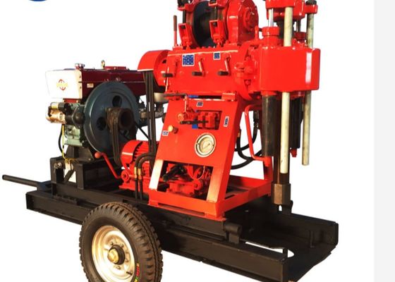 150m Mobile Geological Prospecting XY-1A Trailer Dipasang Rig Pengeboran