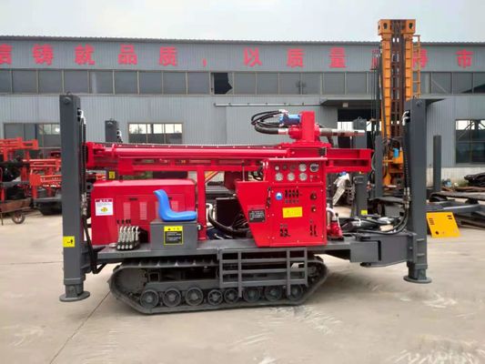 Crawler Mounted DTH Drilling Rig 260m Mesin Diesel Rig Pengeboran Sumur Air
