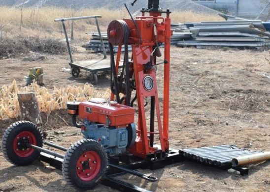 12 Bulan Garansi Rig Pengeboran Teknik 50 Meter Kedalaman Cahaya Portabel