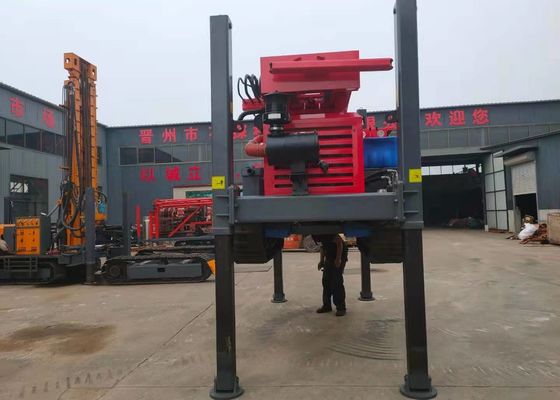 Disesuaikan ST200 Crawler Mounted Drill Rig Kecepatan Tinggi Dengan Kompresor Udara Kaishan