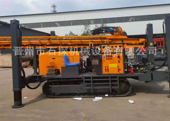 350m Dalam Penuh Hidrolik Crawler Rig Pengeboran Sumur Air Pneumatik