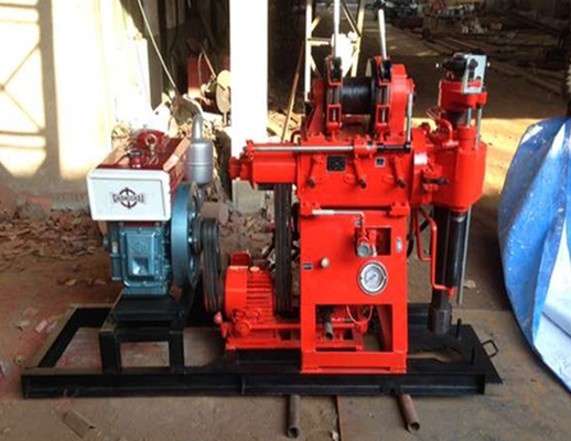 Rig Pengeboran Sumur Air Rotary XY-1A Kecil Tenaga Mesin Diesel Atau Motor Listrik