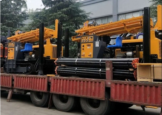 350 Meter Kedalaman Crawler Rig Pengeboran Sumur Air Diesel Mobile