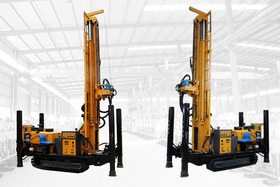 Mesin Rig Pengeboran Sumur Air Rotary 400m Crawler