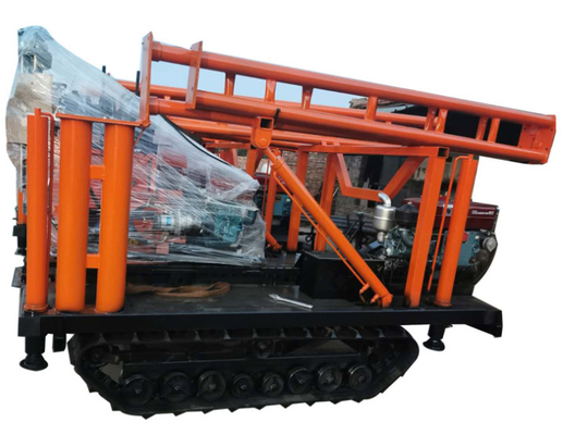Gerakan Mudah Sampel Coring Crawler Mounted Drill Rig Spt 150 Meter Kedalaman Portable