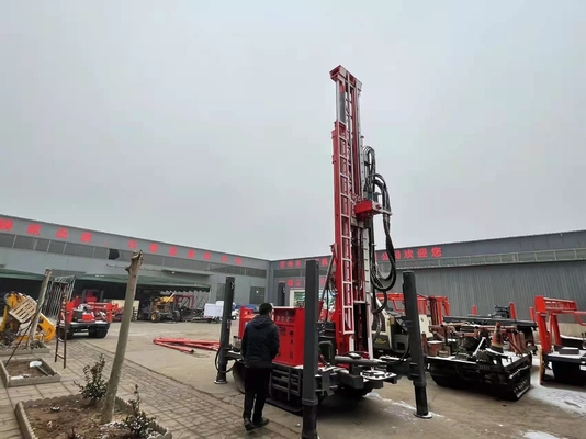 180m Deep St180 Pneumatic Drilling Rig Crawler Jenis Hidrolik Kecil Untuk Sumur Air