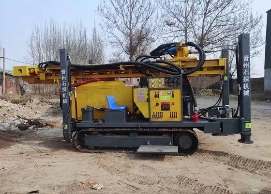 Kedalaman 400m Mesin Pengeboran Air Hidrolik Crawler Pneumatik Besar