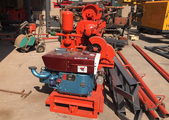 Video Support Soil Coring Drilling Rig dengan kedalaman pengeboran 100m Aplikasi eksplorasi Xy-1
