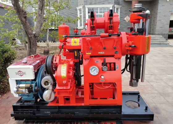 XY-1A 150 Meter Kedalaman Mesin Rig Pengeboran Geologi Hidraulik Portabel Kecil