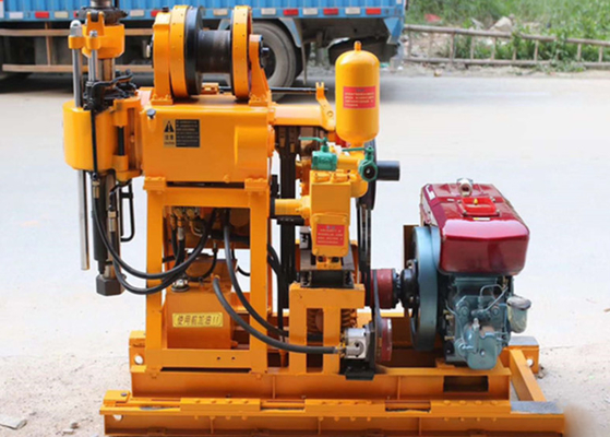 22 HP Hydraulic Portable Engineering Core Drill Rig Dengan kedalaman 180 meter