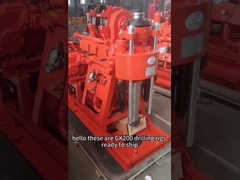 Rig Pengeboran Rekayasa Survei Pertambangan Portabel 300mm Diameter Lubang 200 Meter Kedalaman