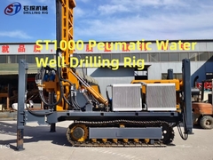 All Terrain Crawler Water Well Drilling Rig Dengan Mesin Diesel Yuchai 92kw