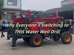 Dengan 300 Meter Rocky Layer Mesin Diesel Power Pneumatic Borhole Pengeboran Rig