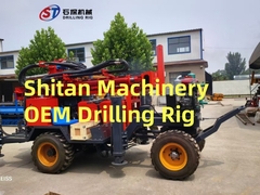 Mesin Bor Besar Pneumatik Merah / Kuning / Biru Desain OEM