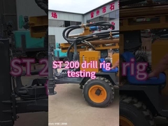 St200 Pengeboran Pneumatik Rig Tahan Lama Dth Peledakan Batu Lubang Bor Air Dalam