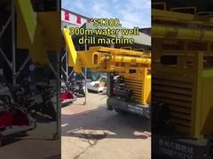 92kw Yuchai Diesel Engine Pneumatic Drilling Rig Untuk Deep Water Borhole 350 Meter