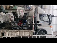 Rangka Bawah Crawler Track Kapasitas Muat 3-5 MT Untuk Mesin Bor yang Dipasang di Traktor