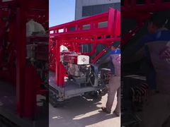 Mudah dioperasikan Portable Core Drill Rig 100m - 200m kedalaman pengeboran ISO 9001 disetujui