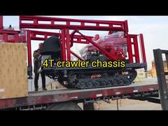 Customized Folding Crawler Track Undercarriage Untuk Mini Hydraulic Borewell Machine