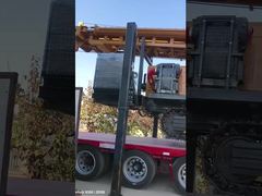 1000m Crawler Hydraulic Water Well Drilling Rig 6 Silinder Mesin Diesel