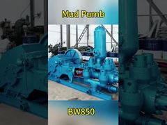 Pompa lumpur bersilinder ganda horizontal BW 850 dengan mesin diesel