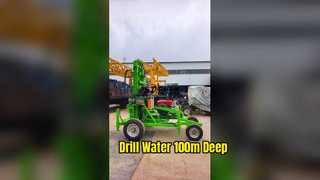 Rig Pengeboran Traktor Kompak Kedalaman 100m