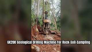 Rig Pengeboran Hidraulik GK200 Ringan Gerakan Mudah