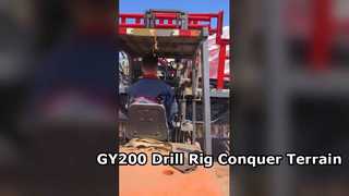 Rig Pengeboran Perayap GY 200 Untuk Medan Berat